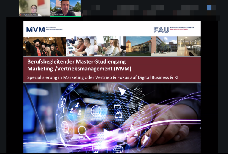 MVM-Infoveranstaltung vom 26. Februar & nächster Bewerberslot